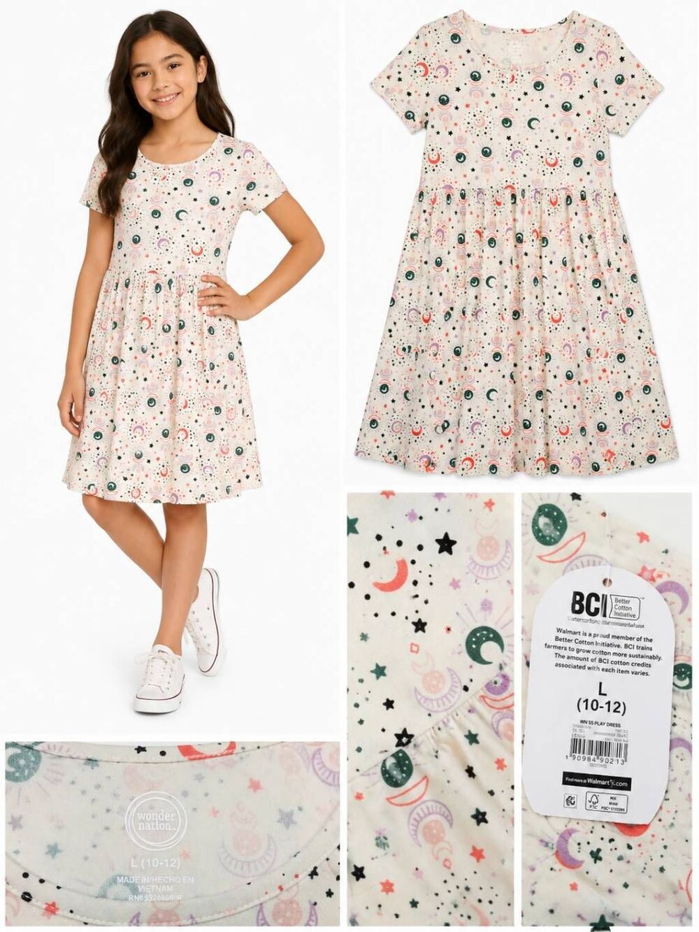 Wonder Nation Girls L (10/12) Dress